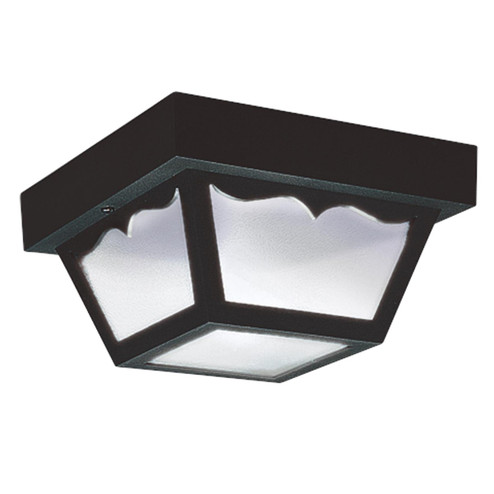 Outdoor Ceiling One Light Outdoor Flush Mount in Black (1|7567EN3-32)