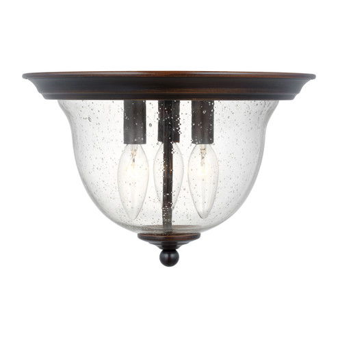 Belton Three Light Ceiling Flush Mount in Bronze (1|7514503-710)