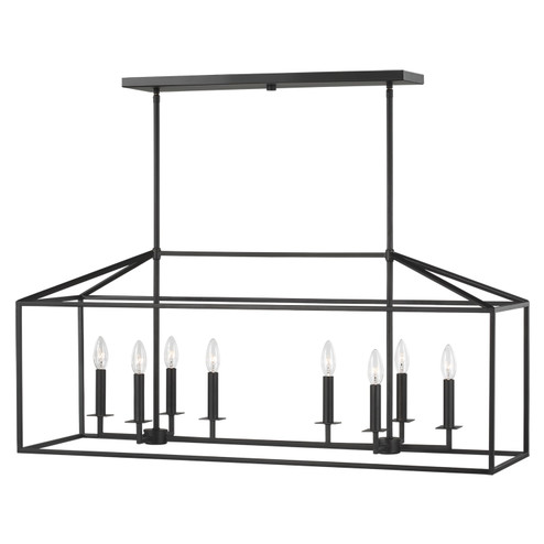 Perryton Eight Light Island Pendant in Midnight Black (1|6615008-112)