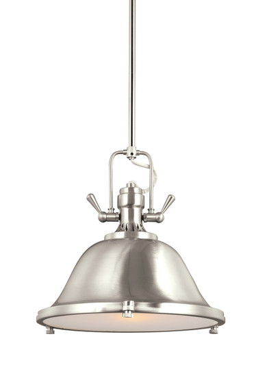 Stone Street One Light Pendant in Brushed Nickel (1|6514401EN3-962)