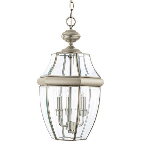 Lancaster Three Light Outdoor Pendant in Antique Brushed Nickel (1|6039EN-965)