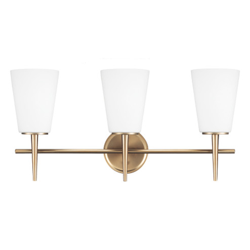 Driscoll Three Light Wall / Bath in Satin Brass (1|4440403-848)