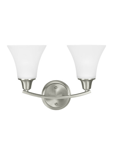 Metcalf Two Light Wall / Bath in Brushed Nickel (1|4413202-962)