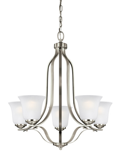 Emmons Five Light Chandelier in Brushed Nickel (1|3139005-962)