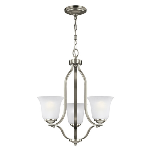 Emmons Three Light Chandelier in Brushed Nickel (1|3139003EN3-962)