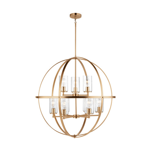 Alturas Nine Light Chandelier in Satin Brass (1|3124679-848)