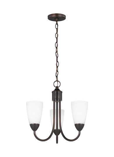 Seville Three Light Chandelier in Bronze (1|3120203-710)