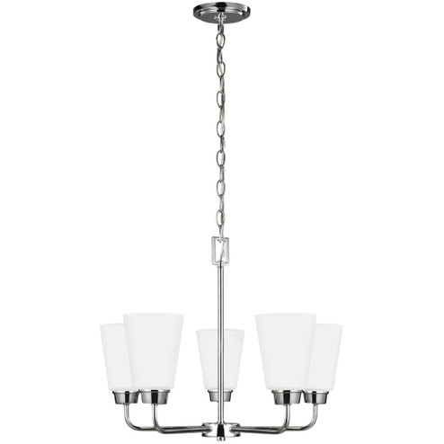 Kerrville Five Light Chandelier in Chrome (1|3115205EN3-05)