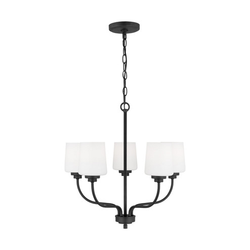 Windom Five Light Chandelier in Midnight Black (1|3102805EN3-112)