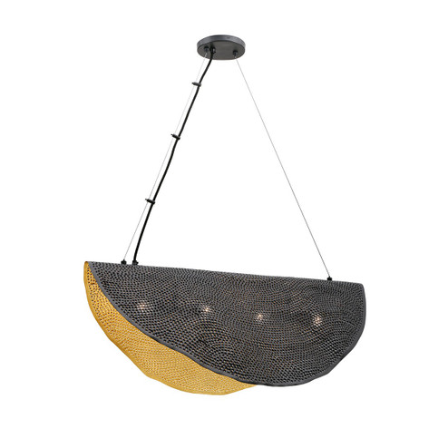 Lahar Four Light Chandelier in Bronze (40|46457-011)