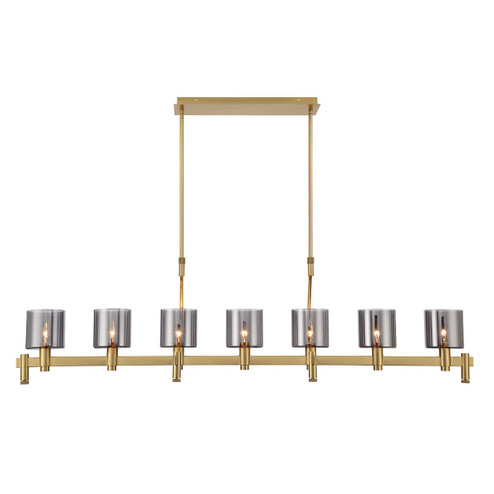 Decato Seven Light Chandelier in Brushed Gold (40|45653-018)