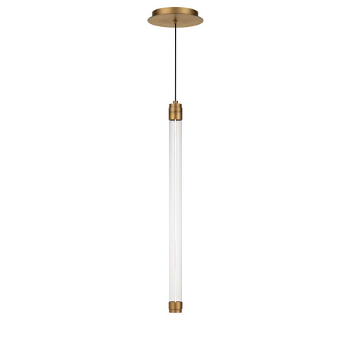 Jedi LED Mini Pendant in Aged Brass (34|PD-51322-AB)