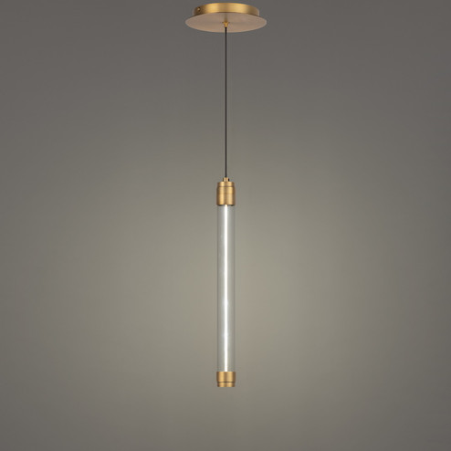 Jedi LED Mini Pendant in Aged Brass (34|PD-51315-AB)