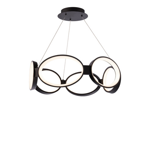 Solitaire LED Pendant in Black (34|PD-21324-BK)