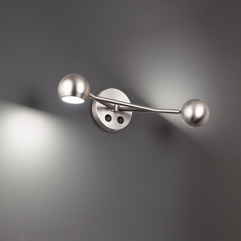 Duplex LED Bed Task Light in Brushed Nickel (34|BL-67320-BN)