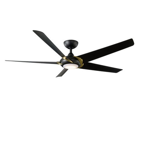 Lucid 62''Ceiling Fan in Soft Brass Arms/Matte Black (441|FR-W2304-62L-SB/MB)