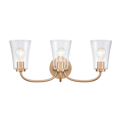 Emily Three Light Vanity in Brushed Gold (45|EC89264/3)