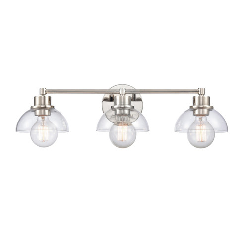 Julian Three Light Vanity in Polished Nickel (45|89922/3)