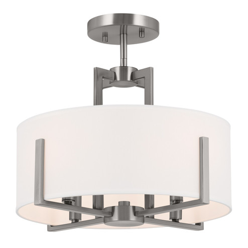 Malen Four Light Semi Flush Mount in Classic Pewter (12|52591CLP)