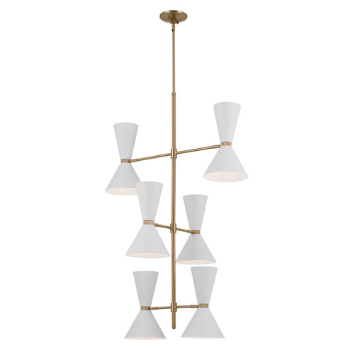 Phix 12 Light Foyer Chandelier in Champagne Bronze (12|52568CPZWH)