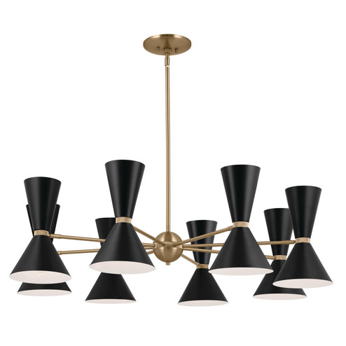 Phix 16 Light Chandelier in Champagne Bronze (12|52567CPZBK)