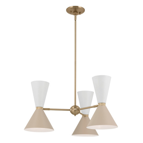 Phix Six Light Chandelier in Champagne Bronze (12|52565CPZGRG)