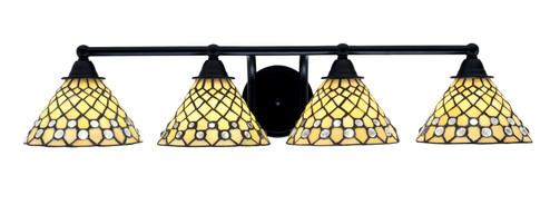 Paramount Four Light Bath Bar in Matte Black (200|3424-MB-9415) Paramount Four Light Bath Bar in Matte Black (200|3424-MB-9415)