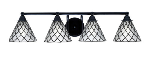 Paramount Four Light Bath Bar in Matte Black (200|3424-MB-9185)