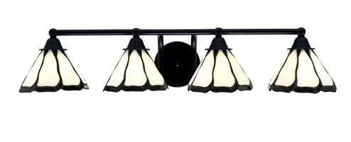 Paramount Four Light Bath Bar in Matte Black (200|3424-MB-9125)