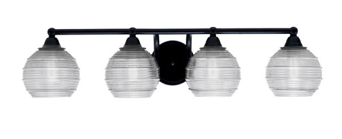 Paramount Four Light Bath Bar in Matte Black (200|3424-MB-5110)