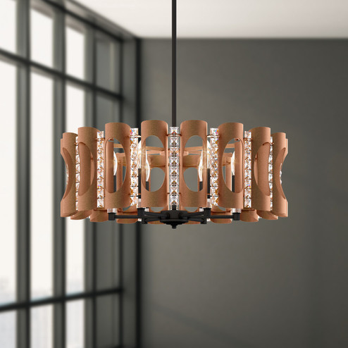 Twilight Six Light Pendant in Antique Silver (53|MR1006N-48O)