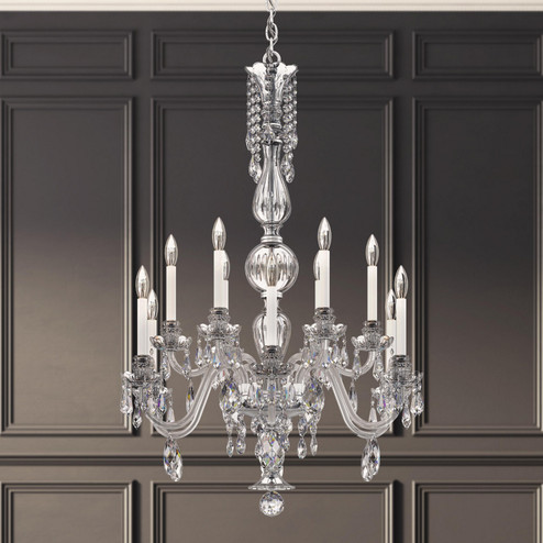 Hamilton Nouveau 12 Light Chandelier in Polished Silver (53|HA5808N-40H)