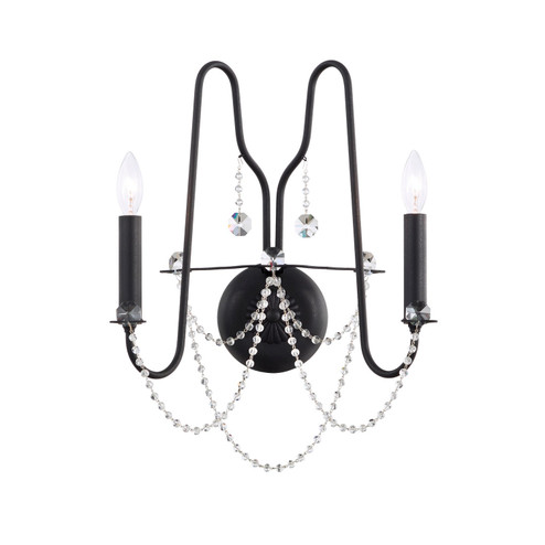 Esmery Two Light Wall Sconce in Antique Silver (53|AR1002N-48O)