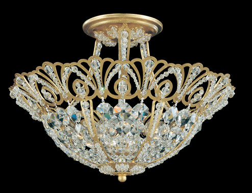 Rivendell Five Light Semi-Flush Mount in French Gold (53|9841-26R)