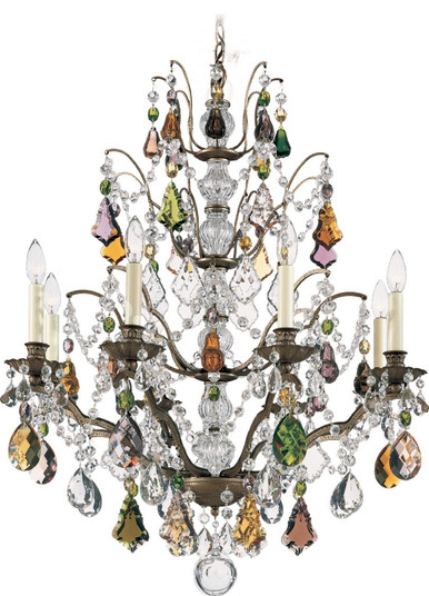 Bordeaux Eight Light Chandelier in Etruscan Gold (53|5771-23H)