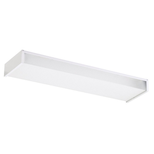 Drop Lens Fluorescent Two Light Flush Mount in White (1|59136LE-15)