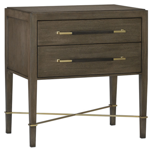Verona Collection Nightstand in Chanterelle/Coffee/Champagne (142|3000-0117)