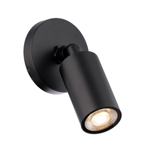 Cylinder LED Wall Sconce in Black (34|WS-W230301-30-BK)