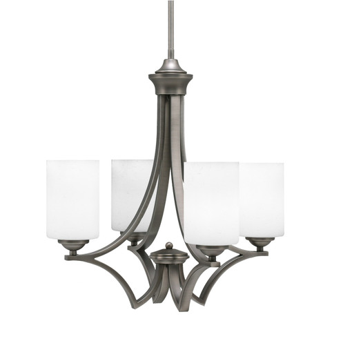 Zilo Four Light Chandelier in Graphite (200|564-GP-310)