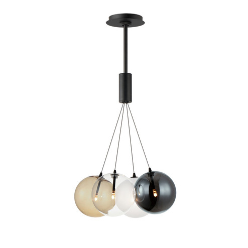 Burst LED Pendant in Black (86|E25084-148BK)