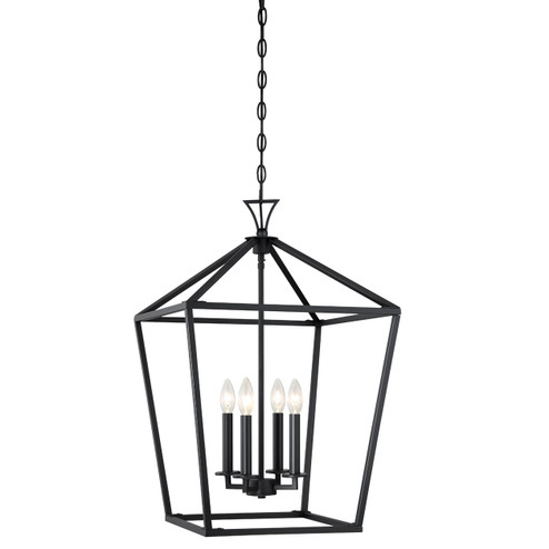 Townsend Four Light Pendant in Matte Black (51|3-421-4-89)