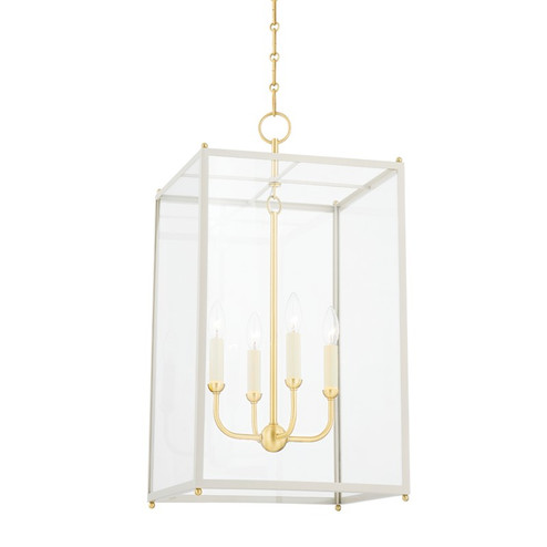 Chaselton Four Light Lantern in Aged Brass (70|MDS1201-AGB/OW)