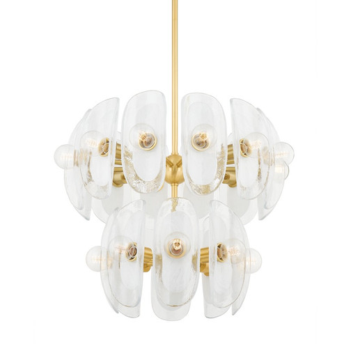 Hilo 20 Light Chandelier in Aged Brass (70|9131-AGB)