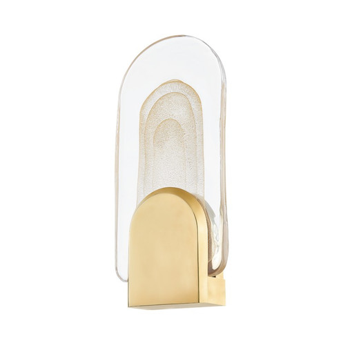 Morganite LED Wall Sconce in Vintage Brass (68|349-01-VB)