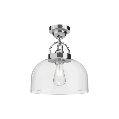 Lancaster One Light Semi-Flush Mount in Chrome (452|SF461101CH)