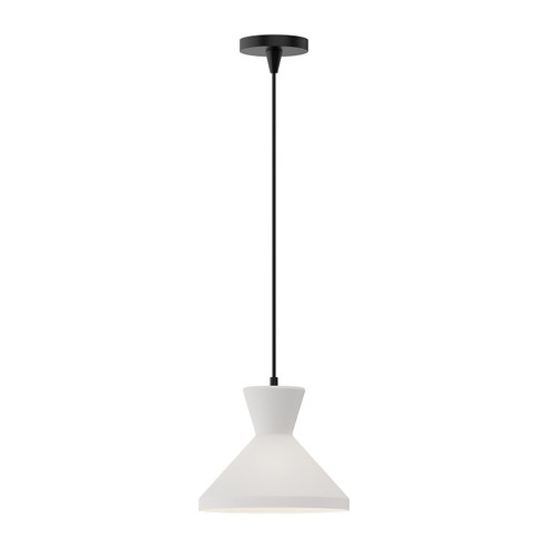 Betty One Light Pendant in Matte Black/Opal Glass (452|PD473710MBOP)