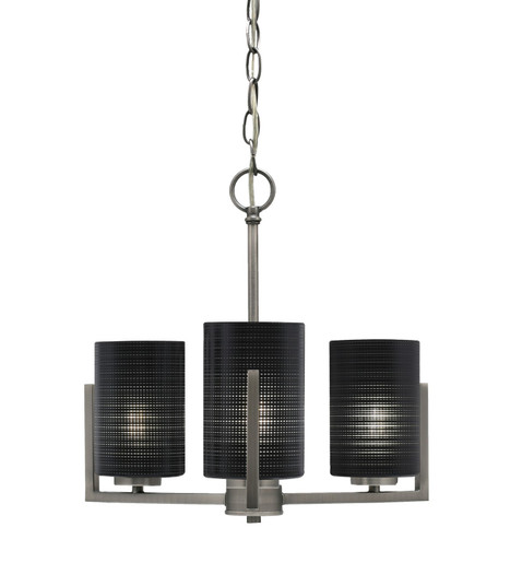 Atlas Three Light Chandelier in Graphite (200|4503-GP-4069)