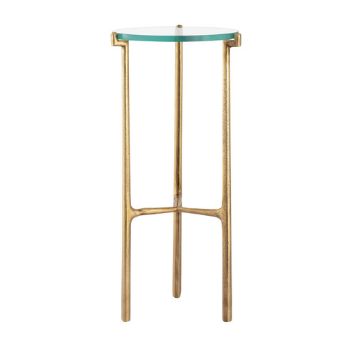 Bump Out Accent Table in Aged Brass (45|H0805-10878)