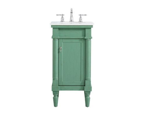 Lexington Single Bathroom Vanity in Vintage mint (173|VF13018VM-VW)