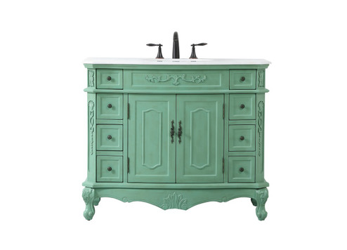 Danville Single Bathroom Vanity in Vintage mint (173|VF10142VM-VW)